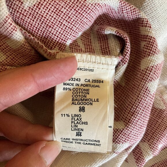 DIESEL abstract print linen blend knit hawaiian shirt size L - Picture 5 of 7